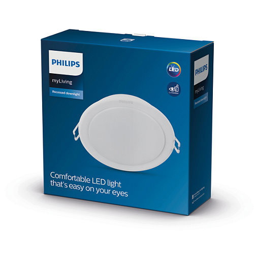 Įleidžiama LED panelė PHILIPS MESON, 12.5 W, 3000 K, 1200 lm, ø14 cm - 4