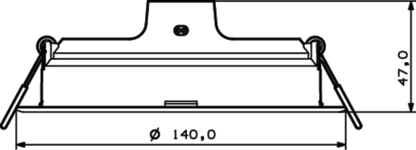 Įleidžiama LED panelė PHILIPS MESON, 12.5 W, 3000 K, 1200 lm, ø14 cm - 3