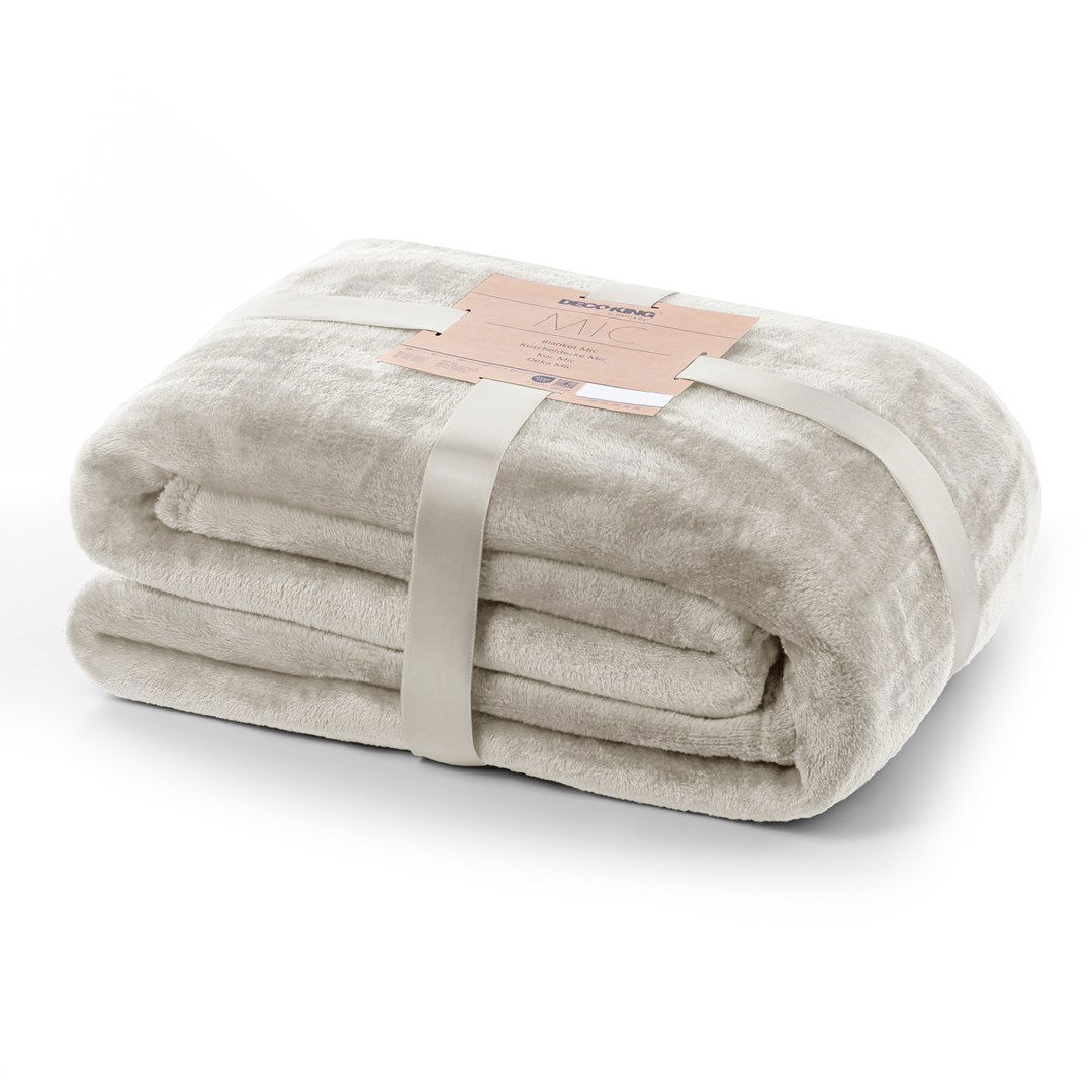 Pledas DecoKing Mic, 200x220 cm, beige - 1
