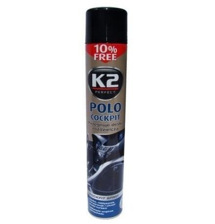 Polirolis K2 Polo, prietaisų skydeliui, citrinų kvapo, 759 ml