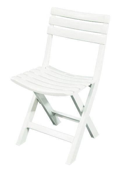 Sulankstoma lauko kėdė, baltos sp. 41 x 78 x 44 cm