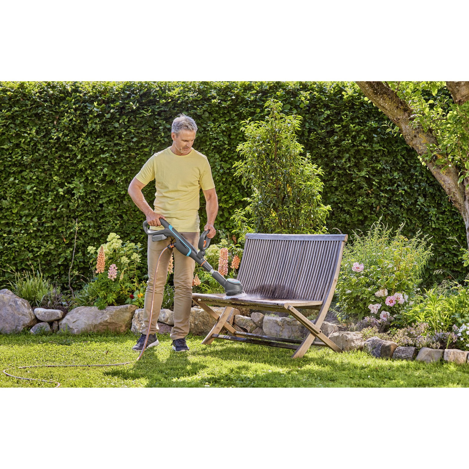 Akumuliatorinis daugiafunkcis valymo šepetys Gardena AquaBrush Compact, 18V (be akumuliatoriaus ir pakrovėjo) - 5