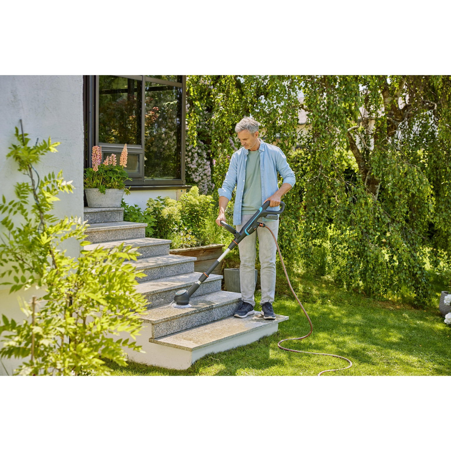 Akumuliatorinis daugiafunkcis valymo šepetys Gardena AquaBrush Compact, 18V (be akumuliatoriaus ir pakrovėjo) - 4