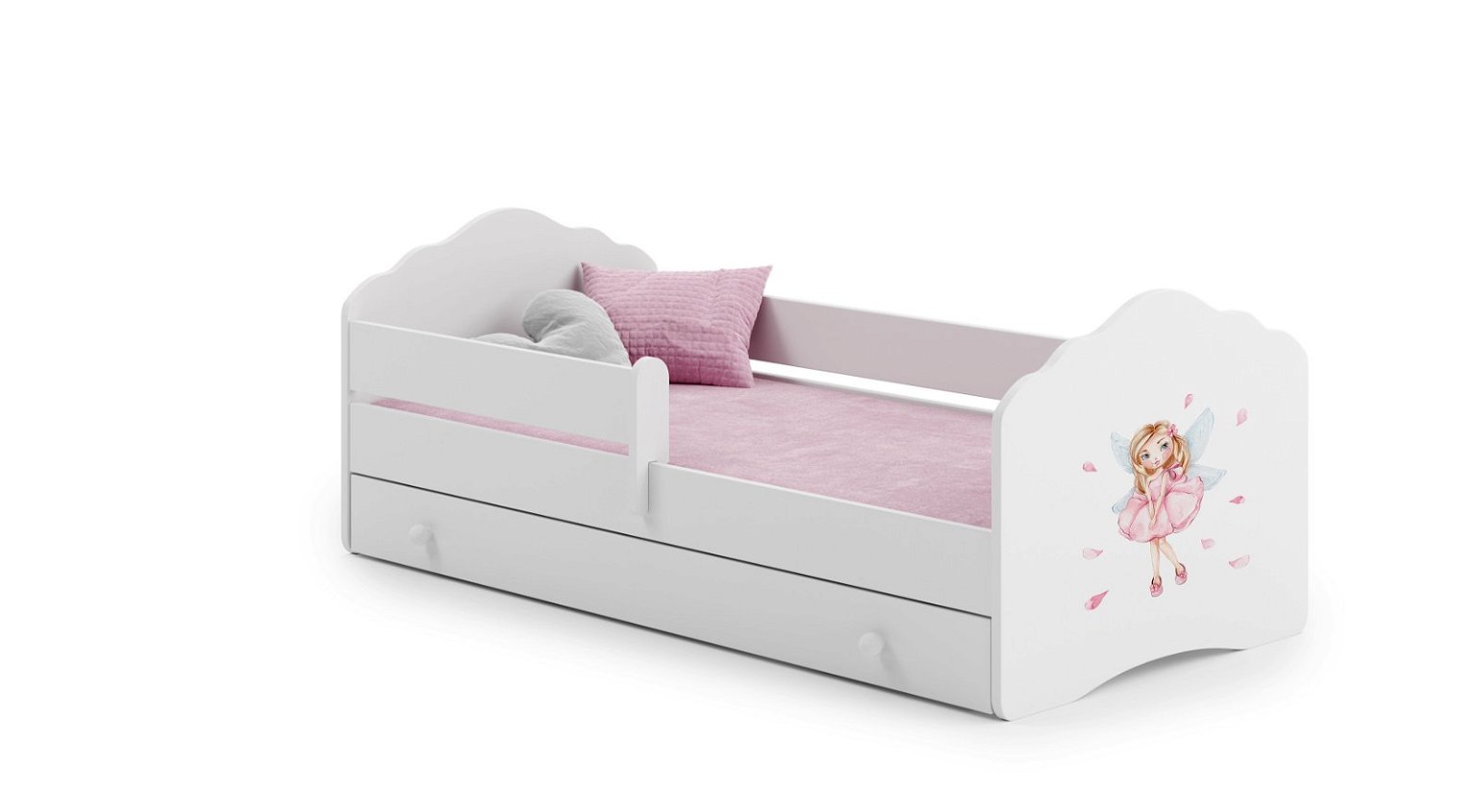 Vaikiška lova su stalčiumi Fala Bar Fairy , 160x80 cm
