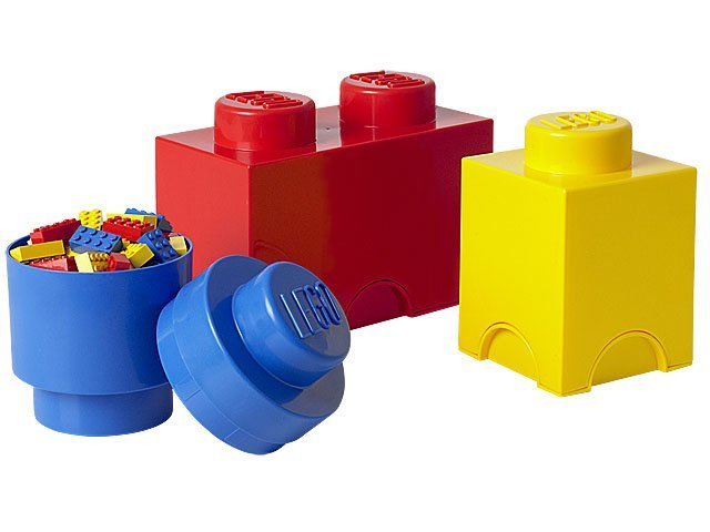 Daiktadėžių rinkinys LEGO BRICK CLASSIC, įv. spalvų, 3 vnt.