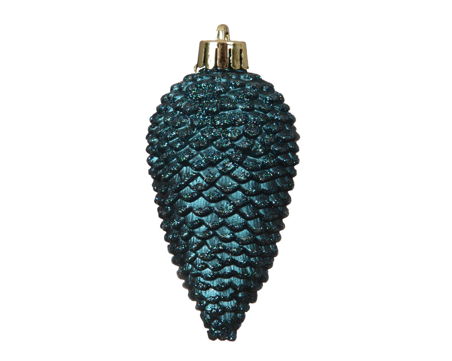 Kalėdinių eglės žaisliukų rinkinys PINECONE, smaragdinės sp., 4,5 x 8 cm, 6 vnt - 1