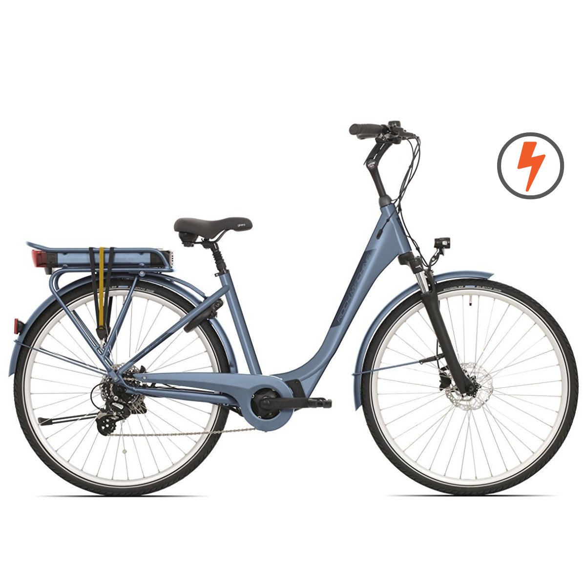 Elektrinis dviratis Rock Machine Cityride e100SD, 28 ", mėlynas