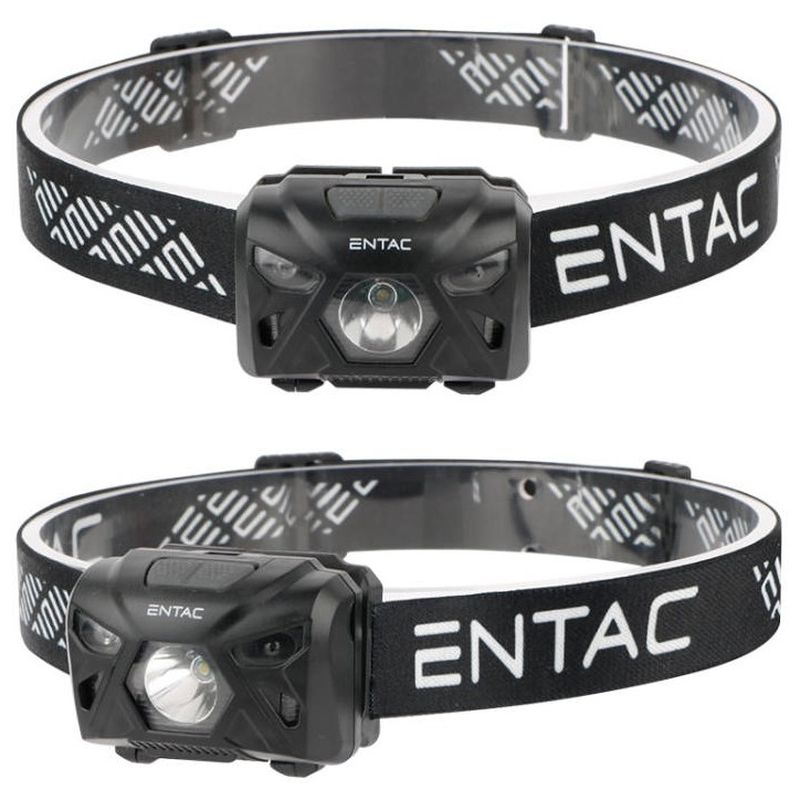 Pakraunamas žibintas ant galvos ENTAC, IP54, 5W, 150 lm, pakraunamas USB, juodos sp.-1