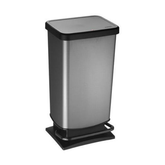 Šiukšlių dėžė ROTHO PASO, su pedalu, juodos sp., 40 l