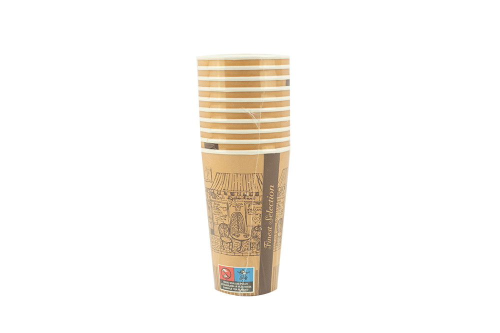 Vienkartinis puodelis, popierinis, 300 ml, 10 vnt.-0