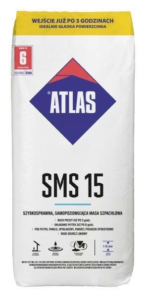 Išsilyginantis grindų mišinys ATLAS SMS 15, 25 kg