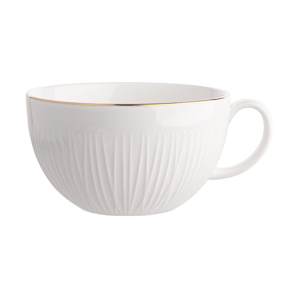 Porcelianinis puodelis ALTOM ALESSIA GOLD, auksinės/ kreminės sp., 300 ml - 1