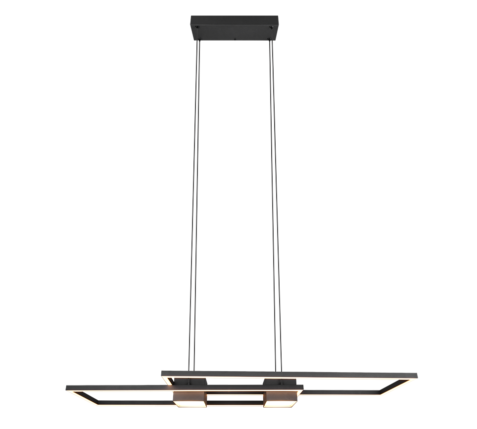 Pakabinamas LED šviestuvas TRIO ALBANY 37W 2700-6500K 4300lm Switch Dimmer 28x100x150cm su pultu-1