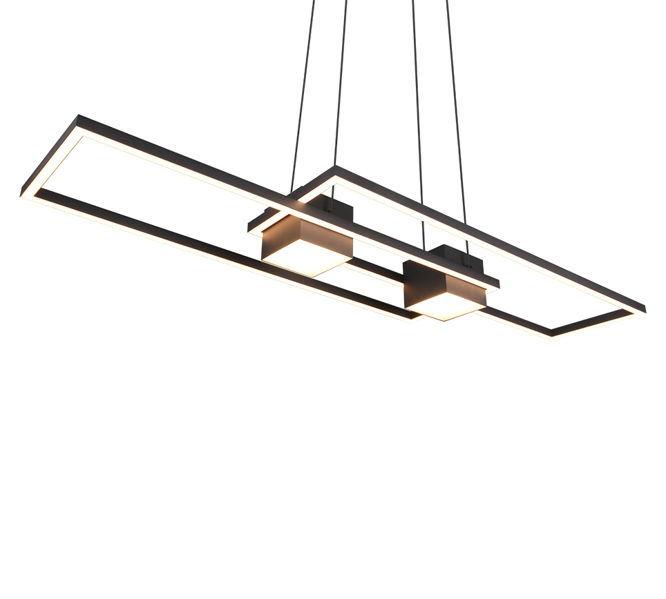 Pakabinamas LED šviestuvas TRIO ALBANY 37W 2700-6500K 4300lm Switch Dimmer 28x100x150cm su pultu - 4