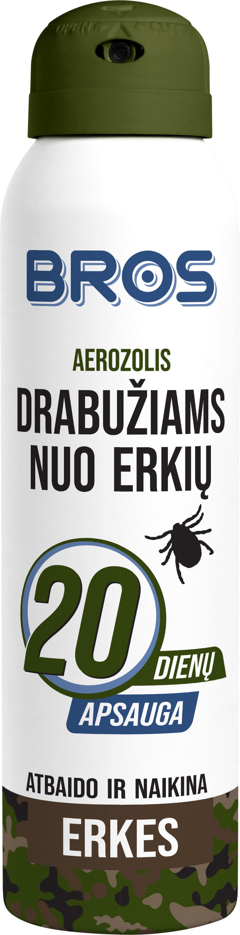 Aerozolis BROS drabužiams nuo erkių, 90ml-0