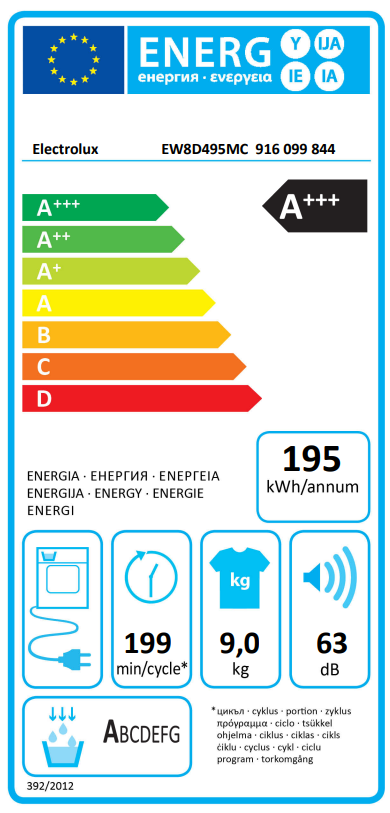 Džiovyklė ELECTROLUX EW8D495MC - 4