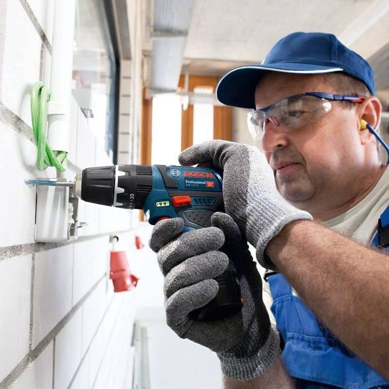 Akumuliatorinis gręžtuvas-suktuvas BOSCH PRO GSR 12V-15 (2x Li-ion 2.0Ah, lagaminas) - 3