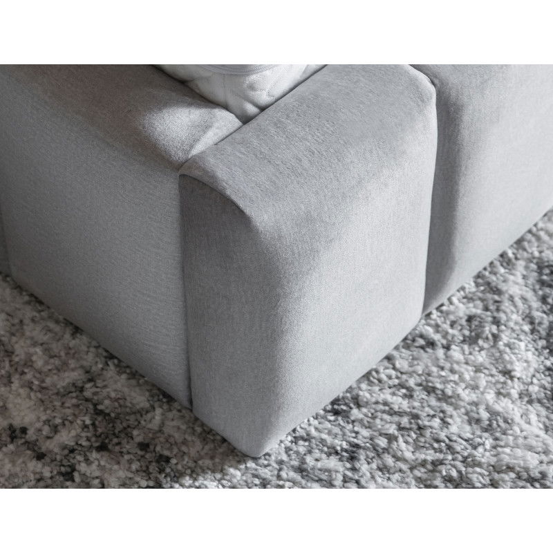 Lova su grotelėmis ir LED apšvietimu Lamica 180x200 cm, pilka-1