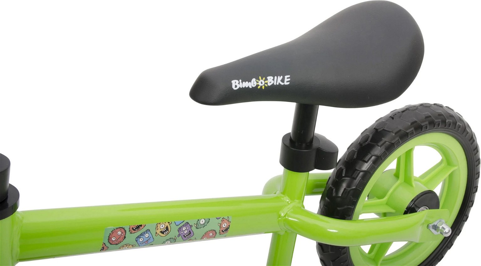 Vaikiškas dviratis MONSTERS, 83 x 35 x 63 cm, juodos/žalios sp. - 2