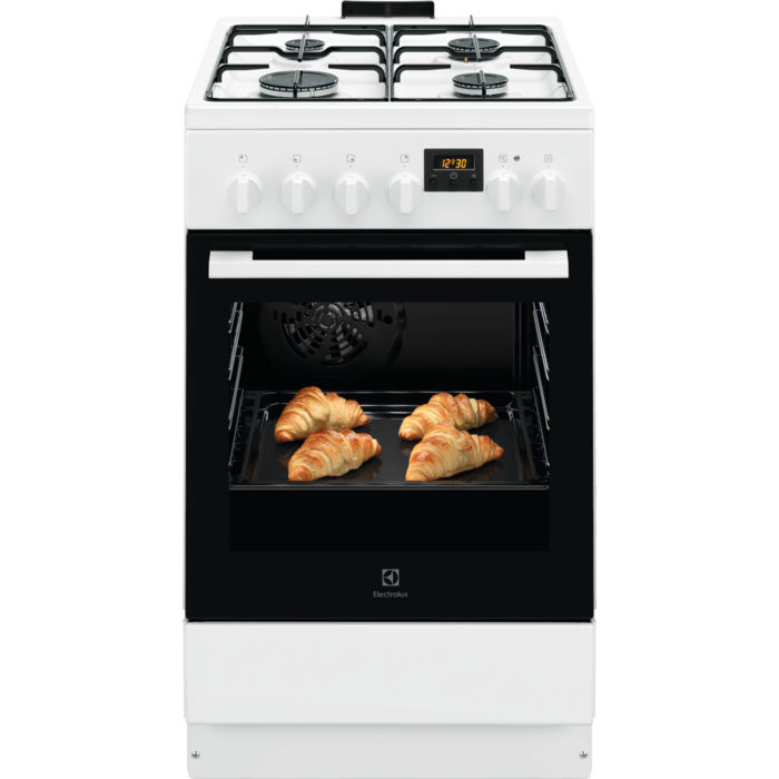Dujinė viryklė su elektrine orkaite ELECTROLUX LKK540232W-0