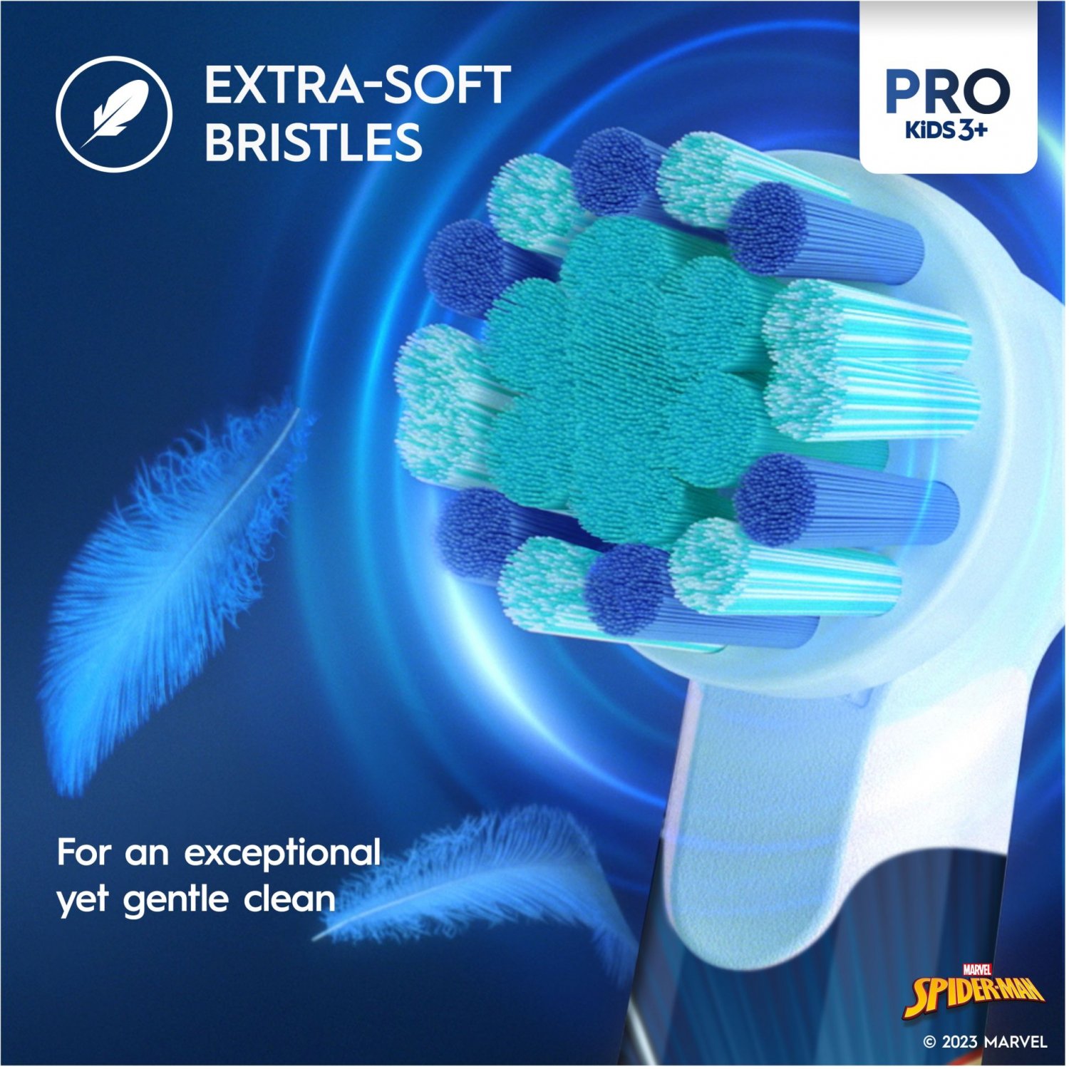 Elektrinis dantų šepetėlis vaikams Oral-B D103.413.2K Vitality PRO Kids 3+ Spiderman - 3