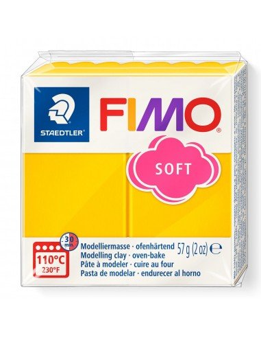 Modelinas FIMO soft , 57 g., citrininės sp.