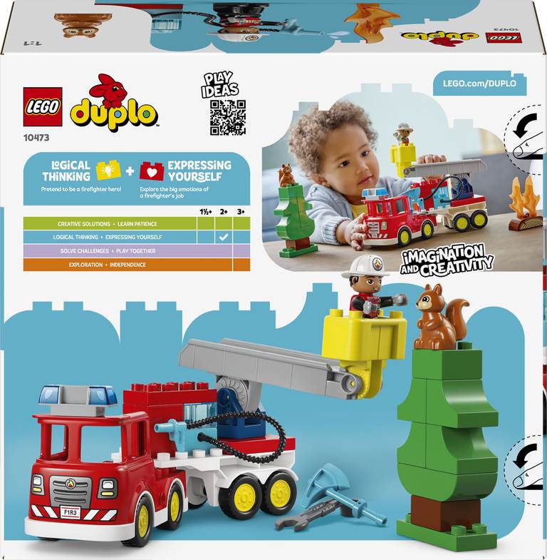 Konstruktorius LEGO Duplo Town Fire Truck with Hose and Firefighter - 2
