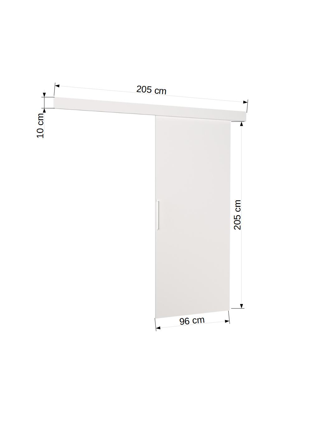 Stumdomos durys DAAN 96, 96 x 205 cm, ruda - 3