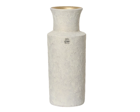 Keraminė vaza TERRACOTTA, kreminės sp., 15 x 40 cm-0