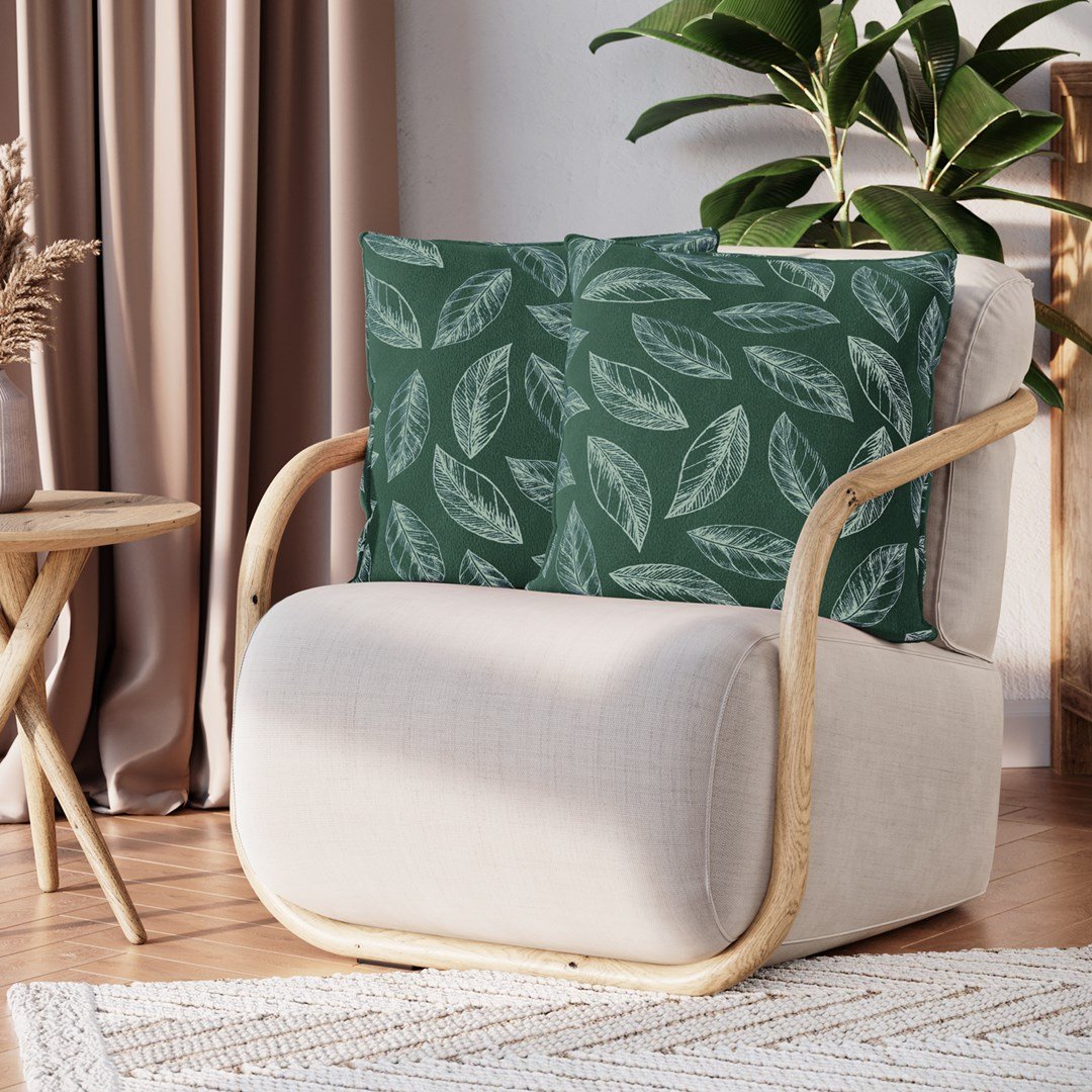 Dekoratyvinių pagalvėlių užvalkalai CALM Green, 2 vnt, 45x45 cm - 2