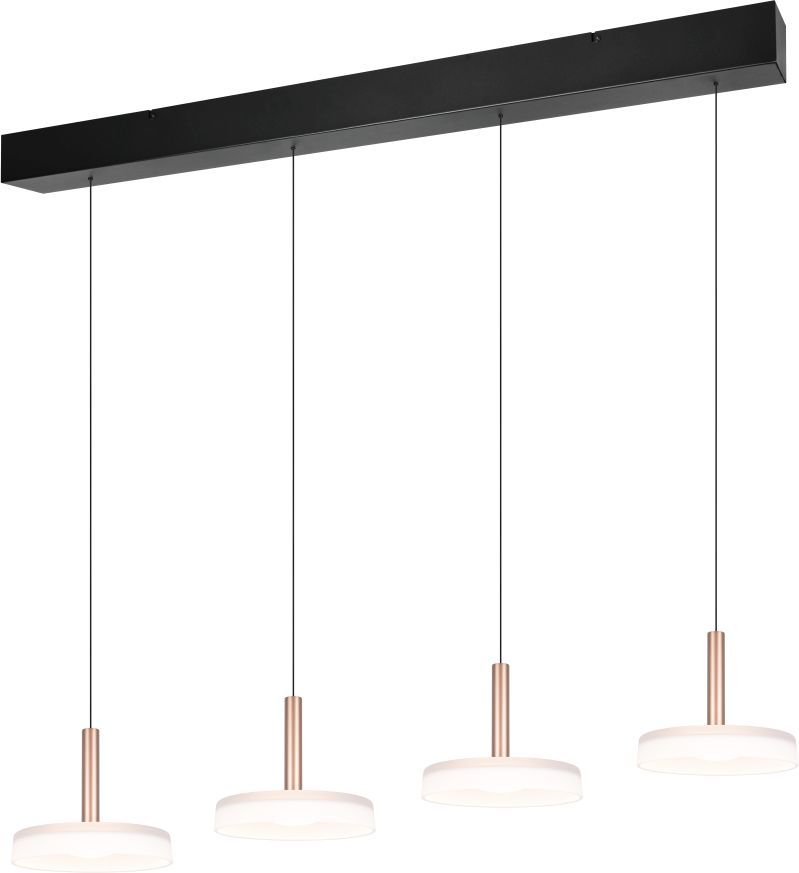 Lubinis LED šviestuvas TRIO CELESTE 4x7,5W 3000K 4x750lm aukščio reguliavimas 115x22x200cm-0