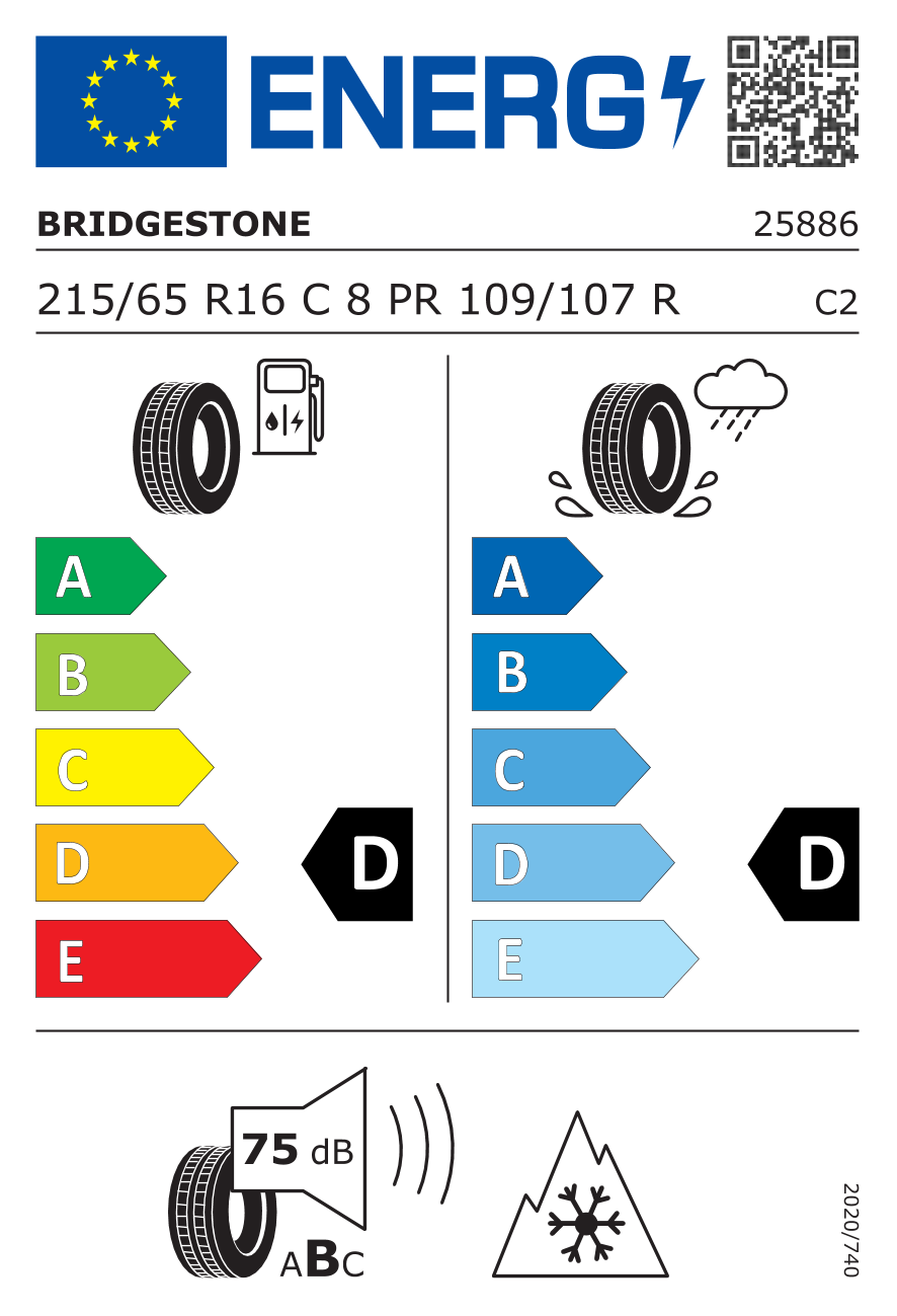 Bridgestone W995 215/65R16 109 R - 2