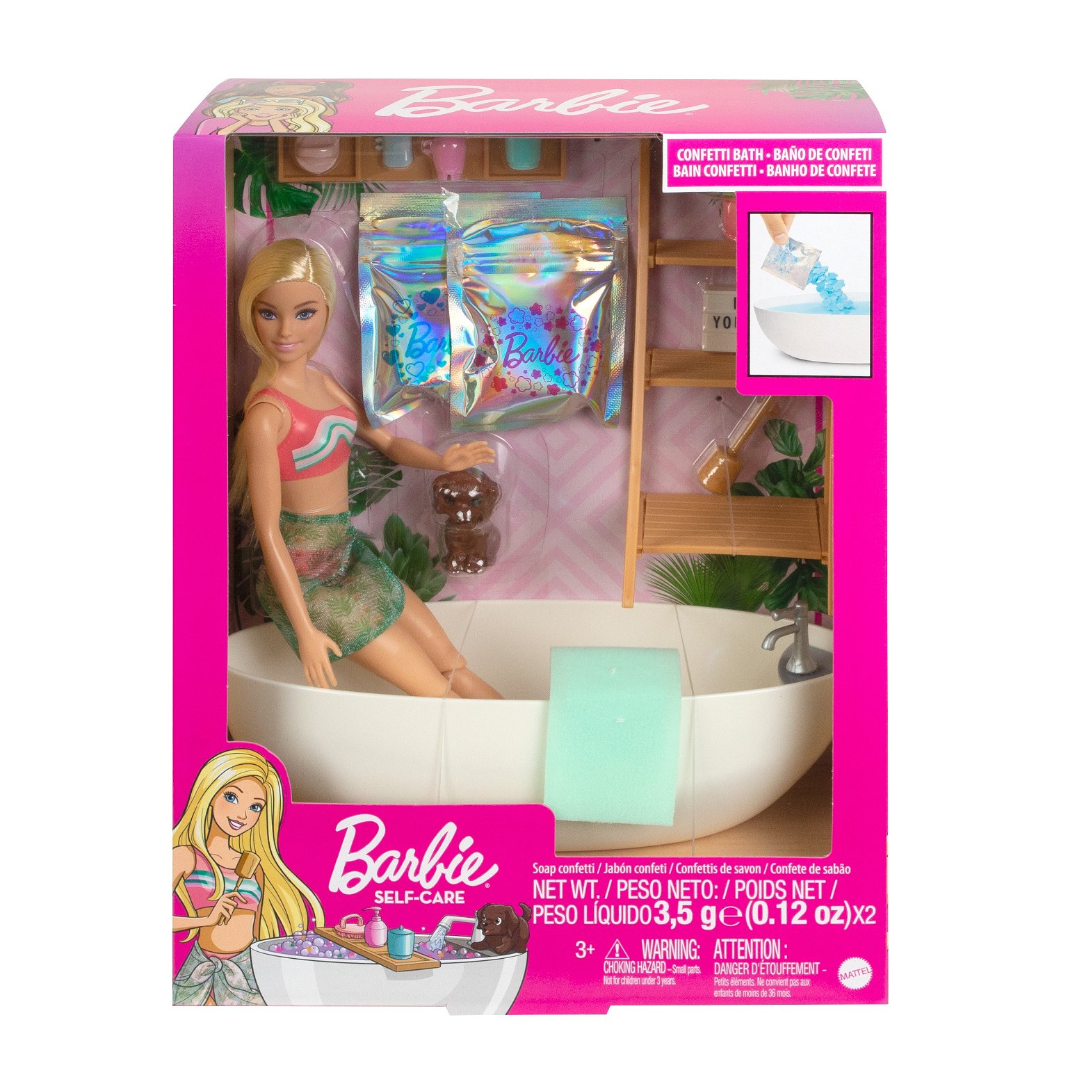 Barbie  vonios su muilo konfeti rinkinys - 8