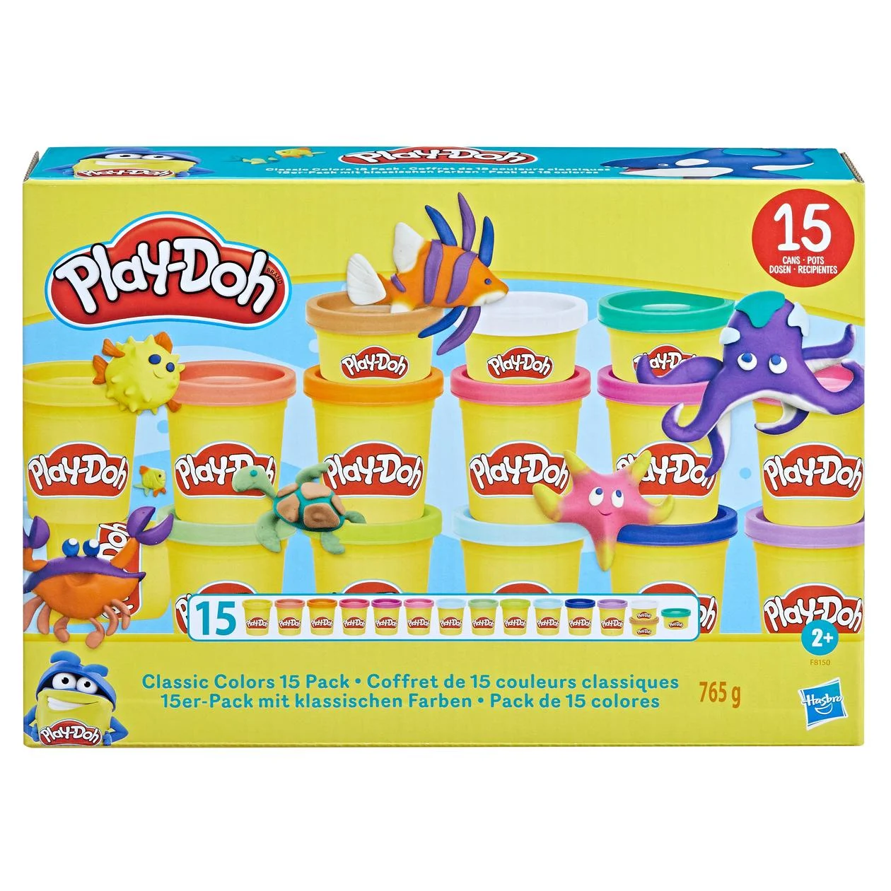 Klasikinių spalvų rinkinys PLAY-DOH, 15 vnt-0