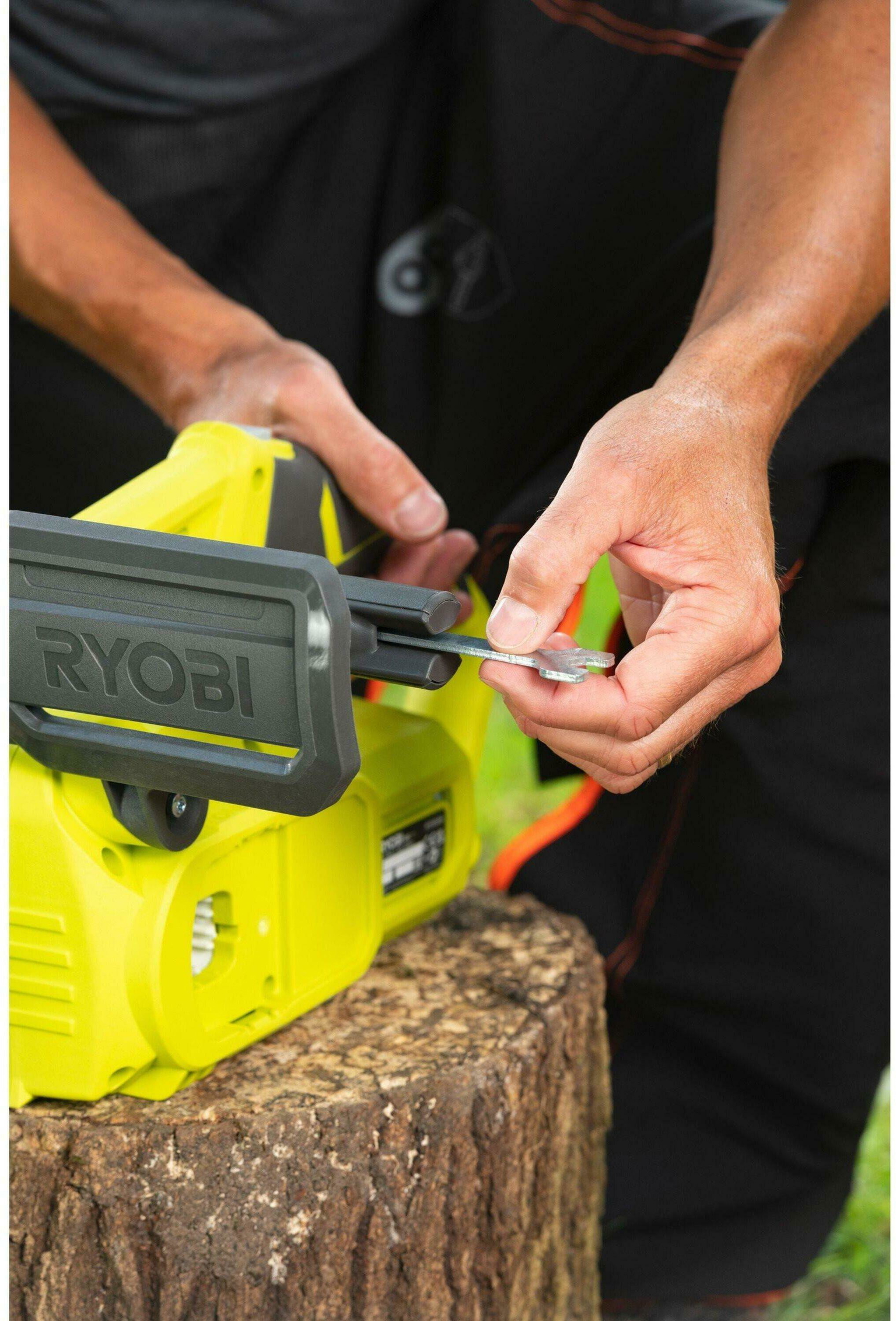 Kompaktiškas grandininis pjūklas RYOBI RY18CS20A-0, 18 V (be akum. ir krov.) - 3