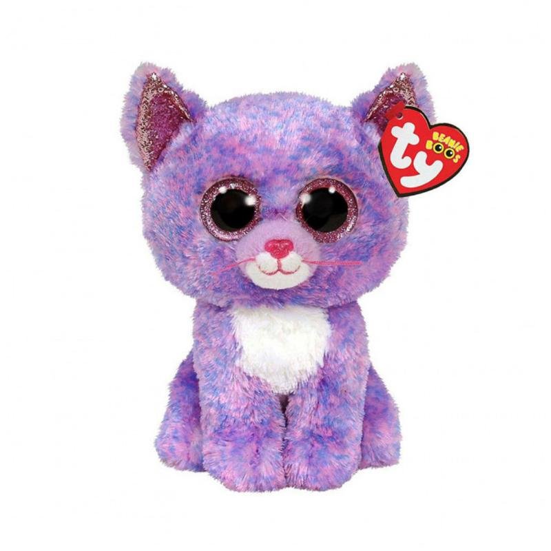 Pliušinė katė TY CASSIDY,  violetinės sp., 20 cm