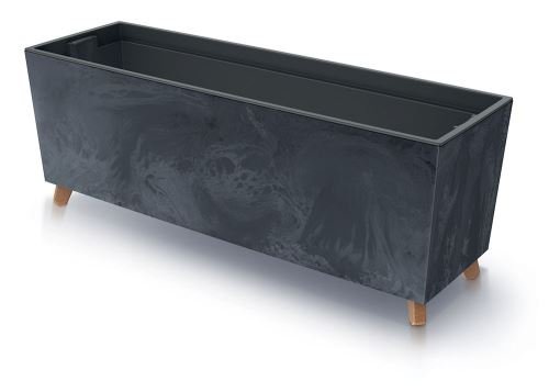 Plastikinis lovelis URBI CASE BETON EFFECT N, juodos sp,. 77 x 30 cm