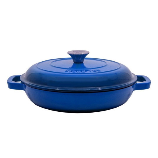 Gili ketaus keptuvė GRAND FEU, su dangčiu, mėlynos sp., 27 cm-0