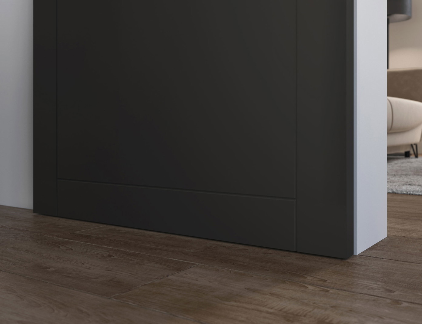 Stumdomos durys Charlise 90 x 204 cm, juoda - 8