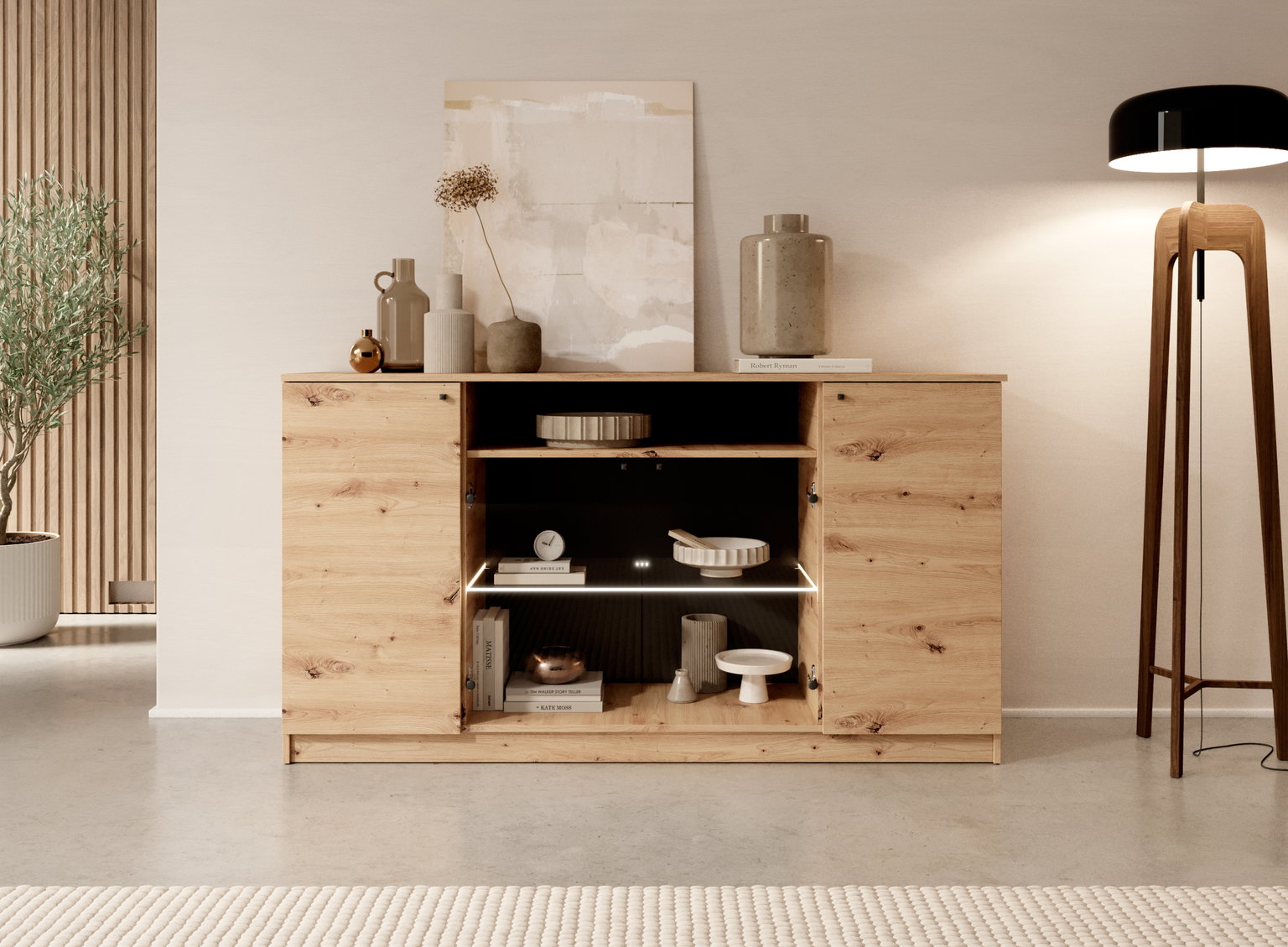 Vitrina Evi I, ąžuolo - 3