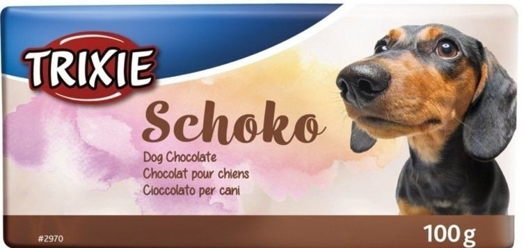 TRIXIE Juodasis šokoladas - skanėstas šunims - 100g