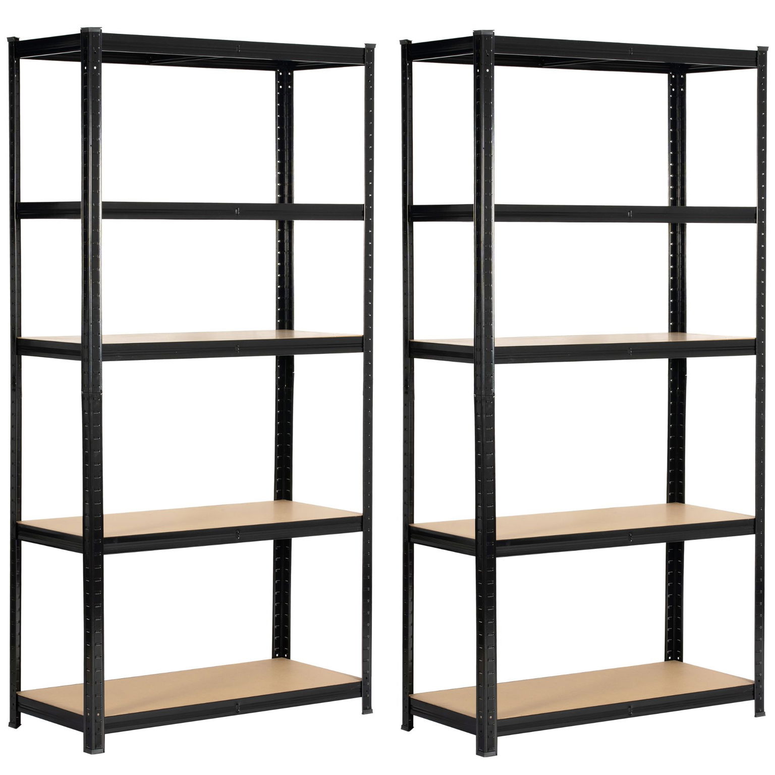 Sandėliavimo lentynos, 900 x 400 x 1800 mm, 5 lentynos, apkrova 175 kg, 2 vnt.-0