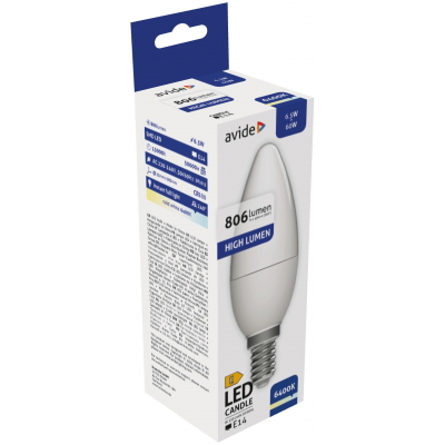 LED lemputė AVIDE, E14, 6,5W (=60W), 6400K, 220-240V, 806 lm-1