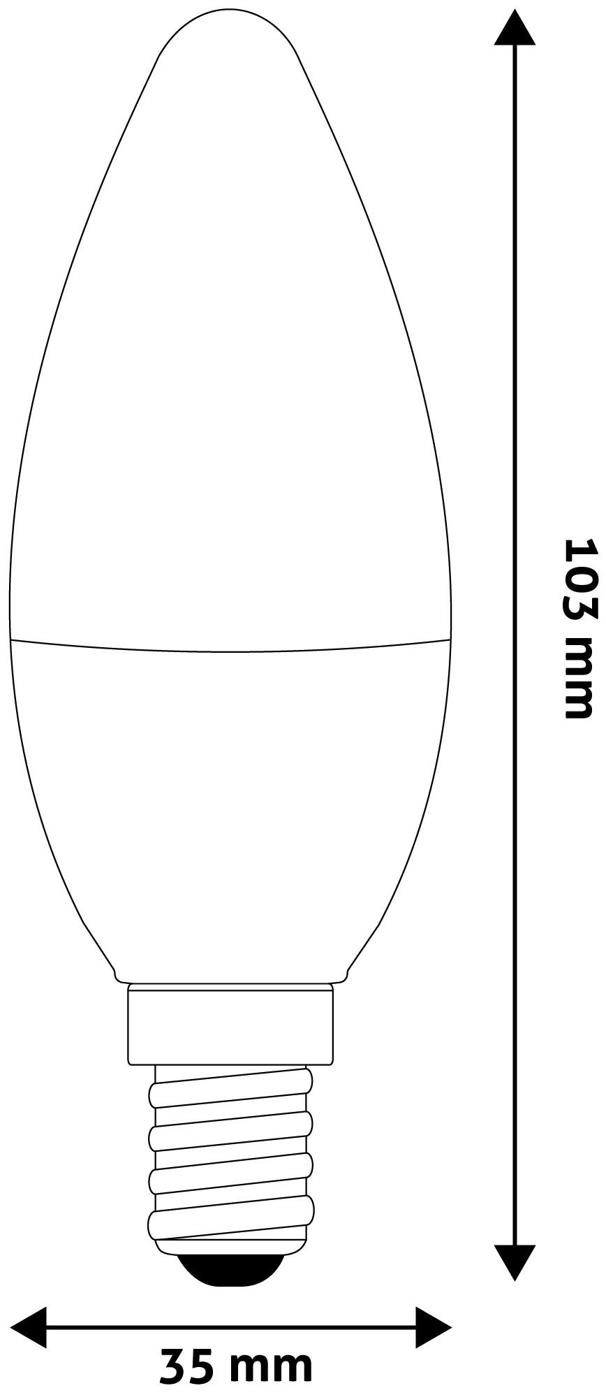 LED lemputė AVIDE, E14, 6,5W (=60W), 6400K, 220-240V, 806 lm - 3