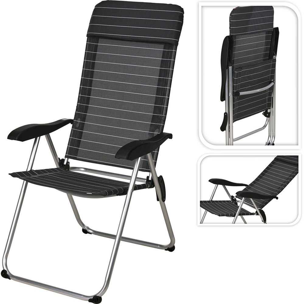 Lauko kėdė, 58 x 69 x 111 cm, juodos sp. - 3