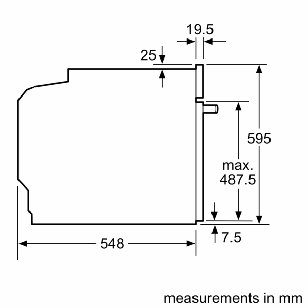 Įmontuojama orkaitė Bosch HBA172BS0S - 5