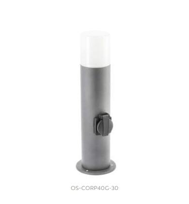 Pastatomas lauko šviestuvas GTV CORTA, 1 x E27, max 25W-0