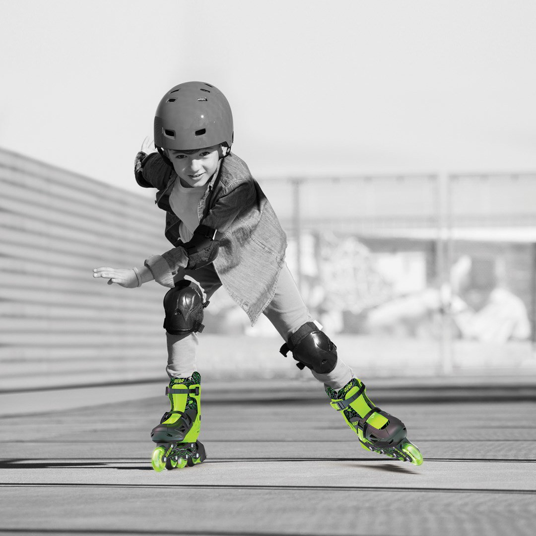 Riedučiai Yvolution Neon Inline green, 30-33 dydis - 3
