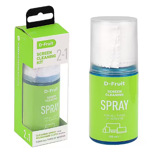 Ekranų valymo rinkinys D-FRUIT DF112, 120 ml - 2