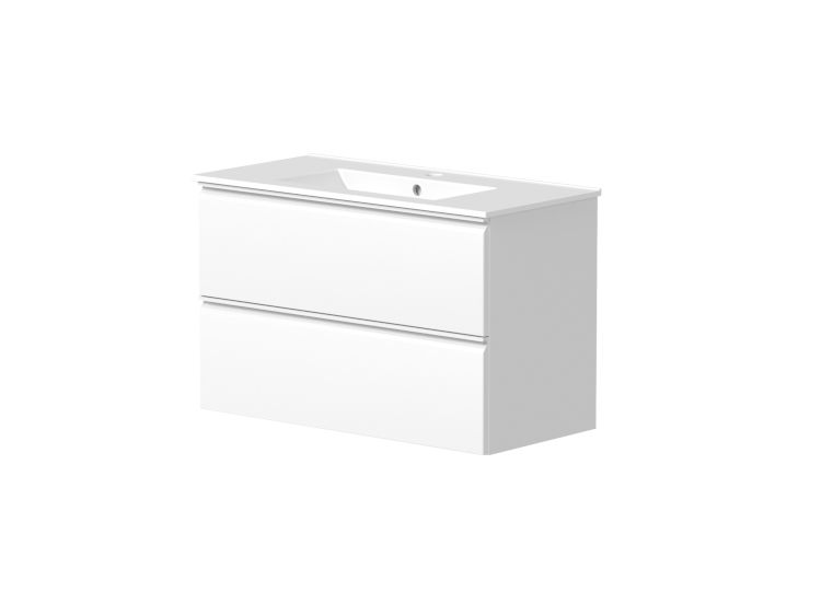 Vonios spintelė RB BATHROOM COSMOS, pakab., su praustuvu, balt. mat. sp., 81 x 50 x 39 cm-0